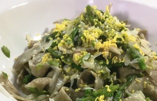 Maltagliati alla canapa e asparagi