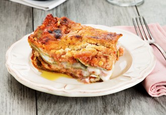 Lasagne in bianco, rosso e verde
