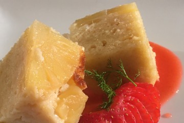 Torta all&rsquo;ananas e mandorle 