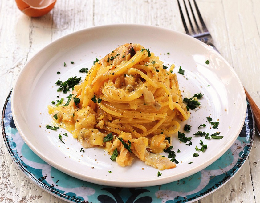 Carbonara di mare fum&eacute;