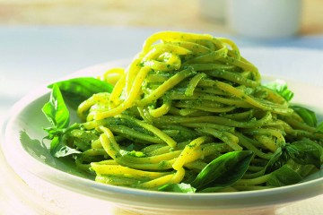 Linguine al pesto di spinacini