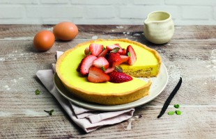 Crostata alla crema di vaniglia e fragole 