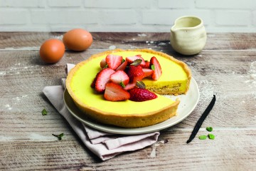 Crostata alla crema di vaniglia e fragole 