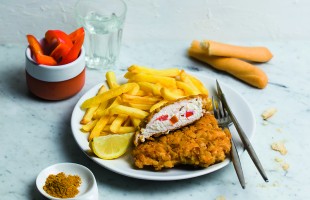 Tasca croccante di pollo e peperoni