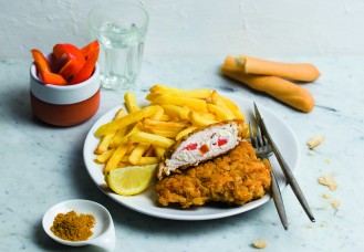 Tasca croccante di pollo e peperoni