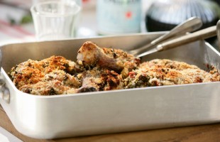 Agnello impanato al forno