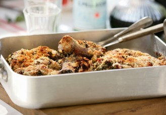 Agnello impanato al forno