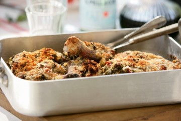 Agnello impanato al forno