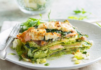 Lasagne spinaci e salmone