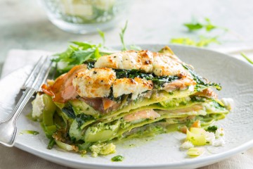 Lasagne spinaci e salmone