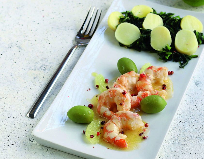 Gamberoni al bergamotto