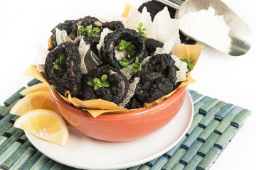 Calamari fritti in nero 