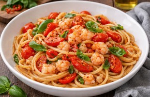 Linguine piccanti ai gamberi