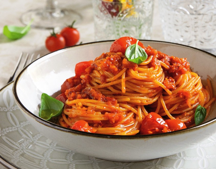 Spaghetti pomodoro e &lsquo;nduja