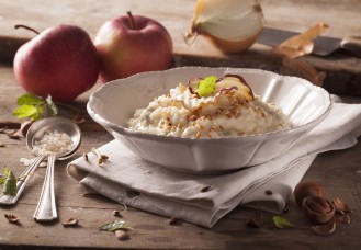 Risotto al gorgonzola e mele