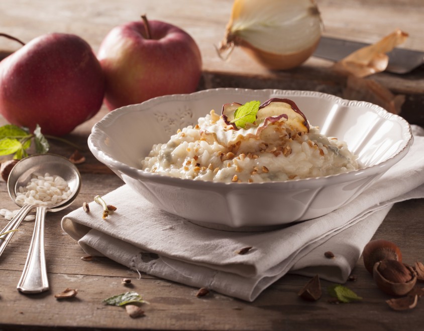 Risotto al gorgonzola e mele