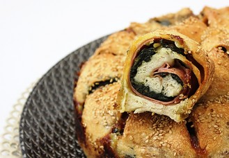 Rock&rsquo;n&rsquo;roll di spinaci e mortadella