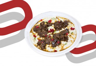 Risotto speziato con stracotto di cervo