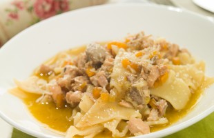 Maltagliati al rag&ugrave; di coniglio 