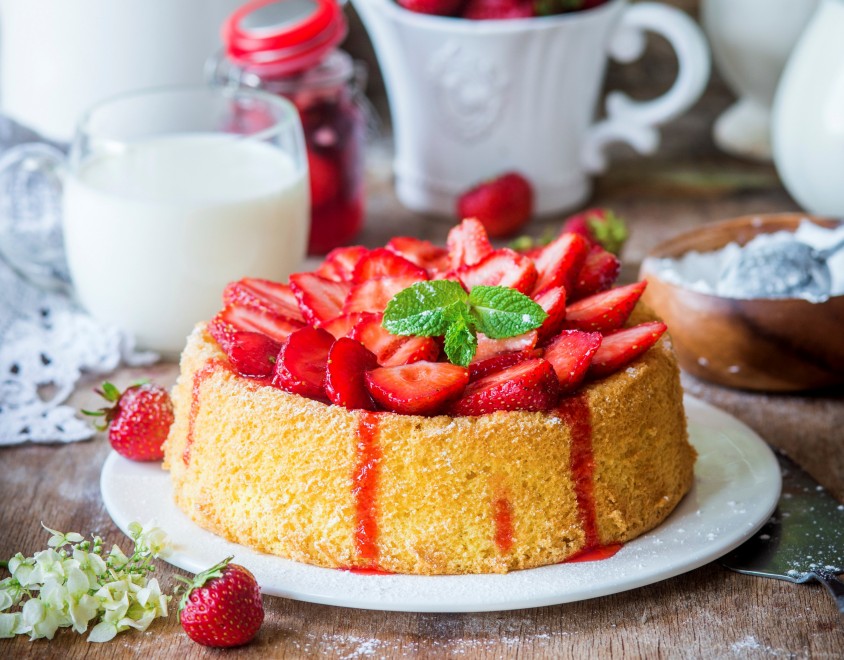 Torta soffice alle fragole 