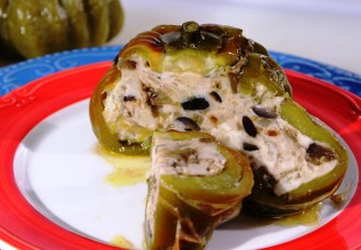 Peperoni ripieni in padella