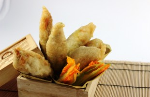 Fiori di zucca in pastella