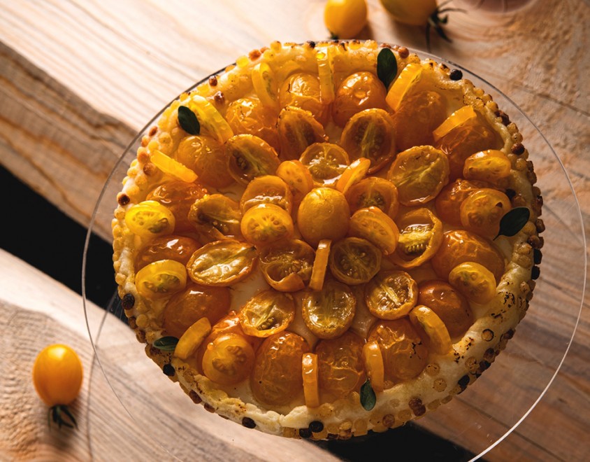 Cheesecake ai datterini gialli
