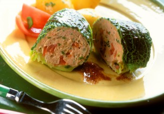 Involtini di carne e verza alla birra