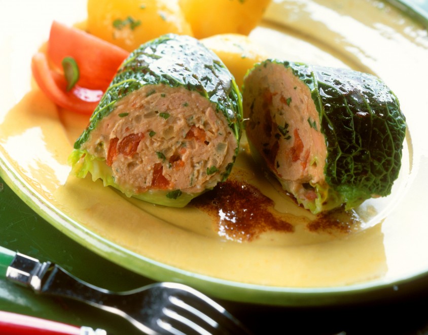 Involtini di carne e verza alla birra