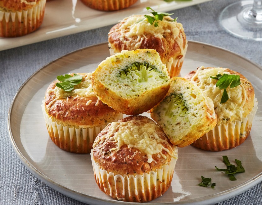 Muffin ai broccoli senza glutine