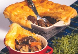 Steak and mushroom pie