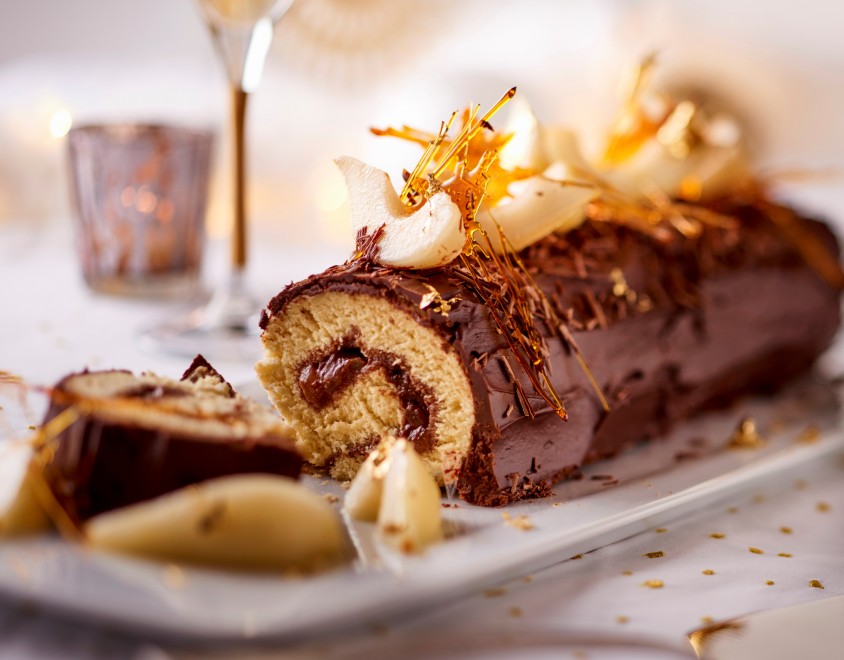 Tronchetto cioccolato e pere