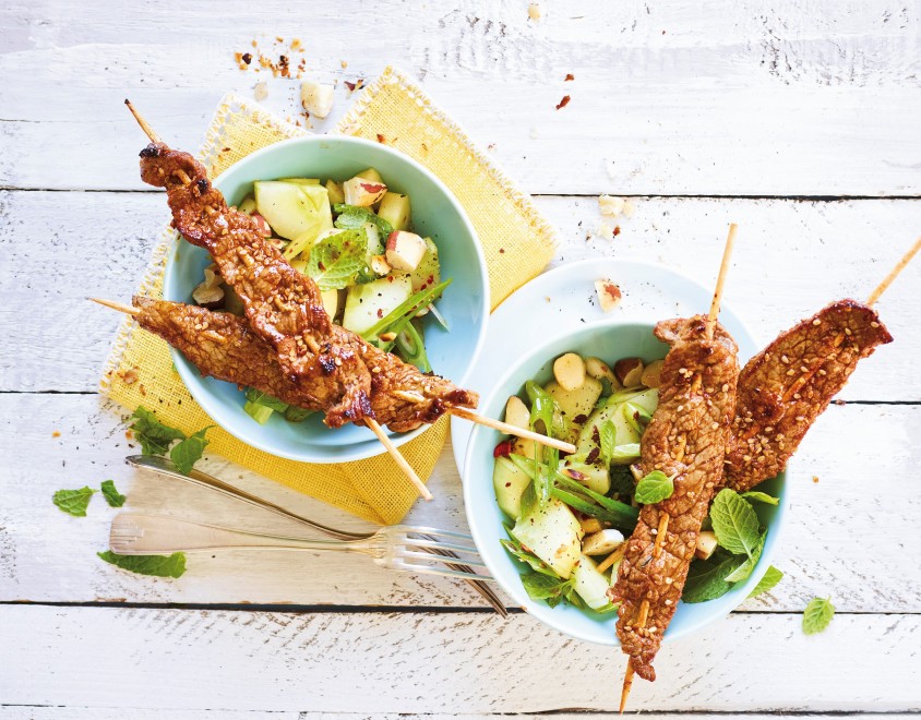 Spiedini teriyaki al sesamo 