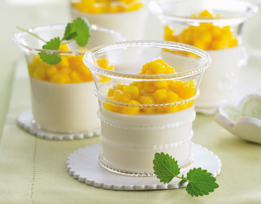 Panna cotta al mango