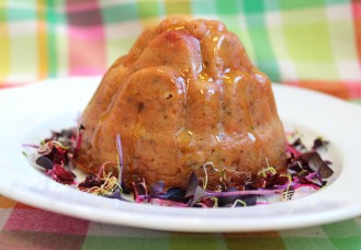 Sformato di patate e barbabietola