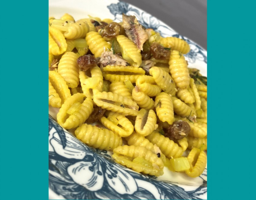 Gnocchetti con sardine, zafferano e finocchi 