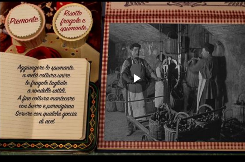 Risotto fragole e spumante