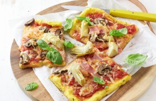 Pizza capricciosa di polenta