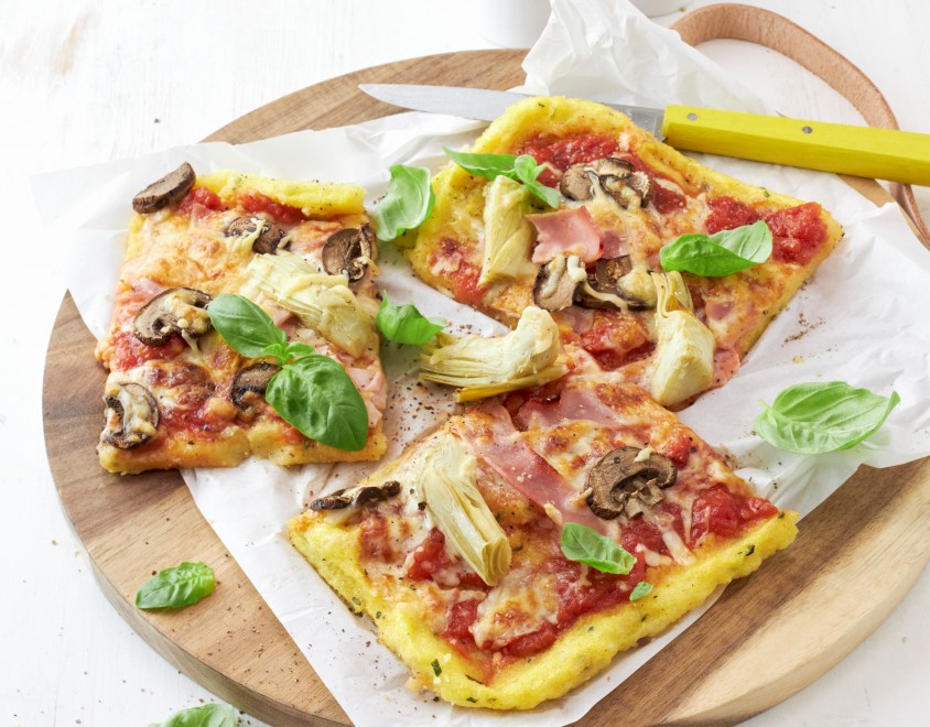 Pizza capricciosa di polenta