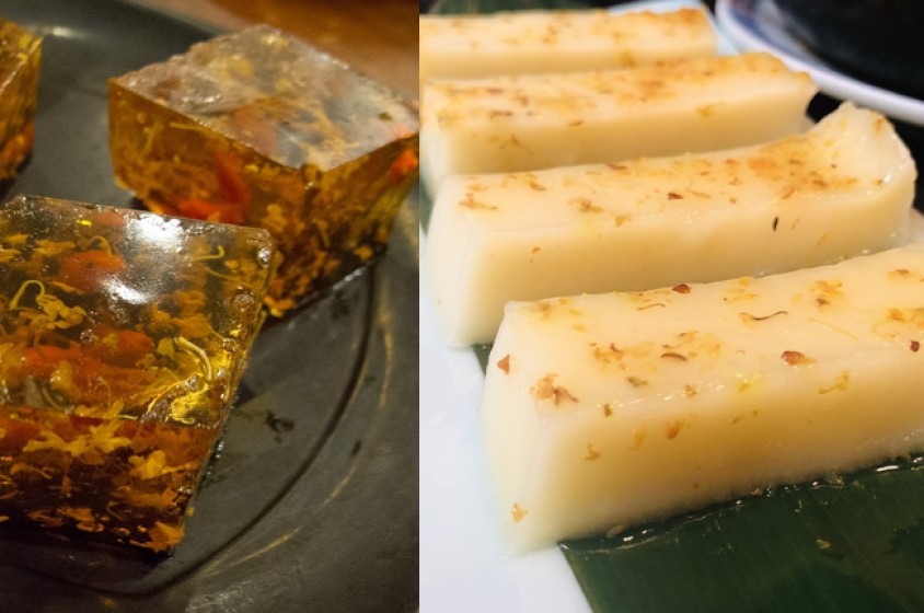 Fiori d'osmanto in cucina