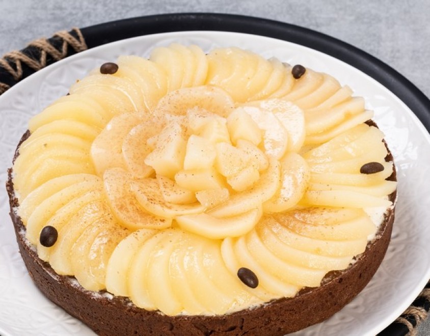 Crostata ricotta, pere e caff&egrave;