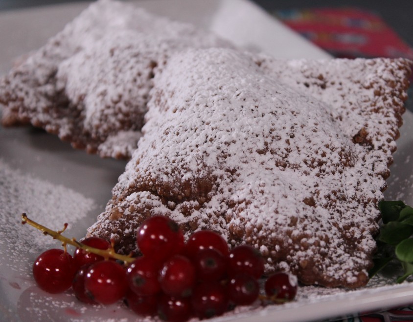 Ravioli fritti ricotta e marroni