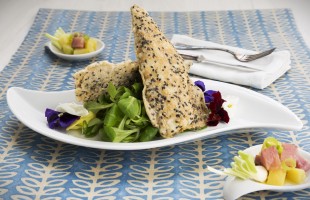 Orata in crosta di sesamo