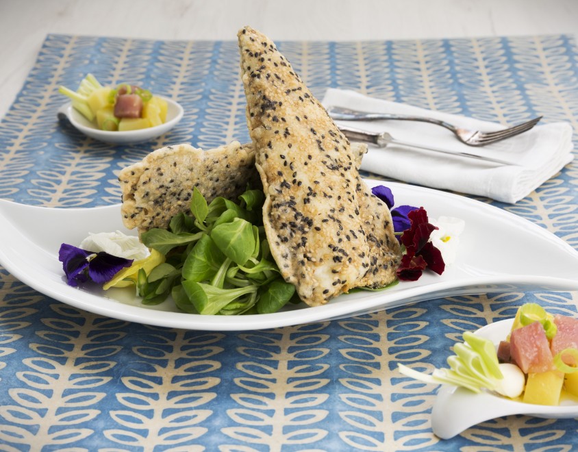 Orata in crosta di sesamo