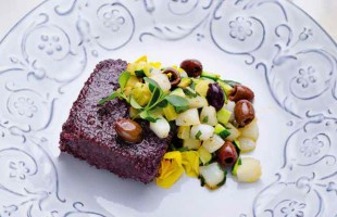 Sformatino di Venere, seppie e zucchine