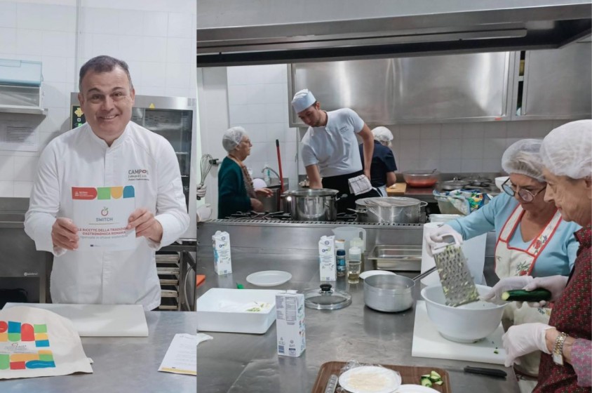 Switch nella cucina laziale