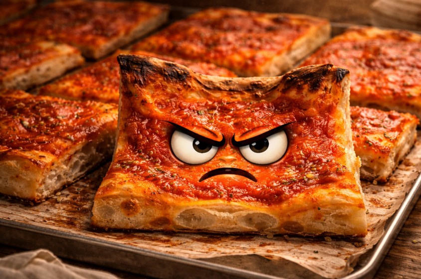Nostalgia di pizza rossa
