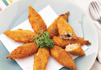Sandwich di alici e patate