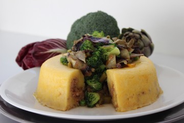 Anello di polenta e zampone 