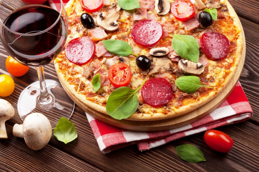 L'abbinamento pizza-vino